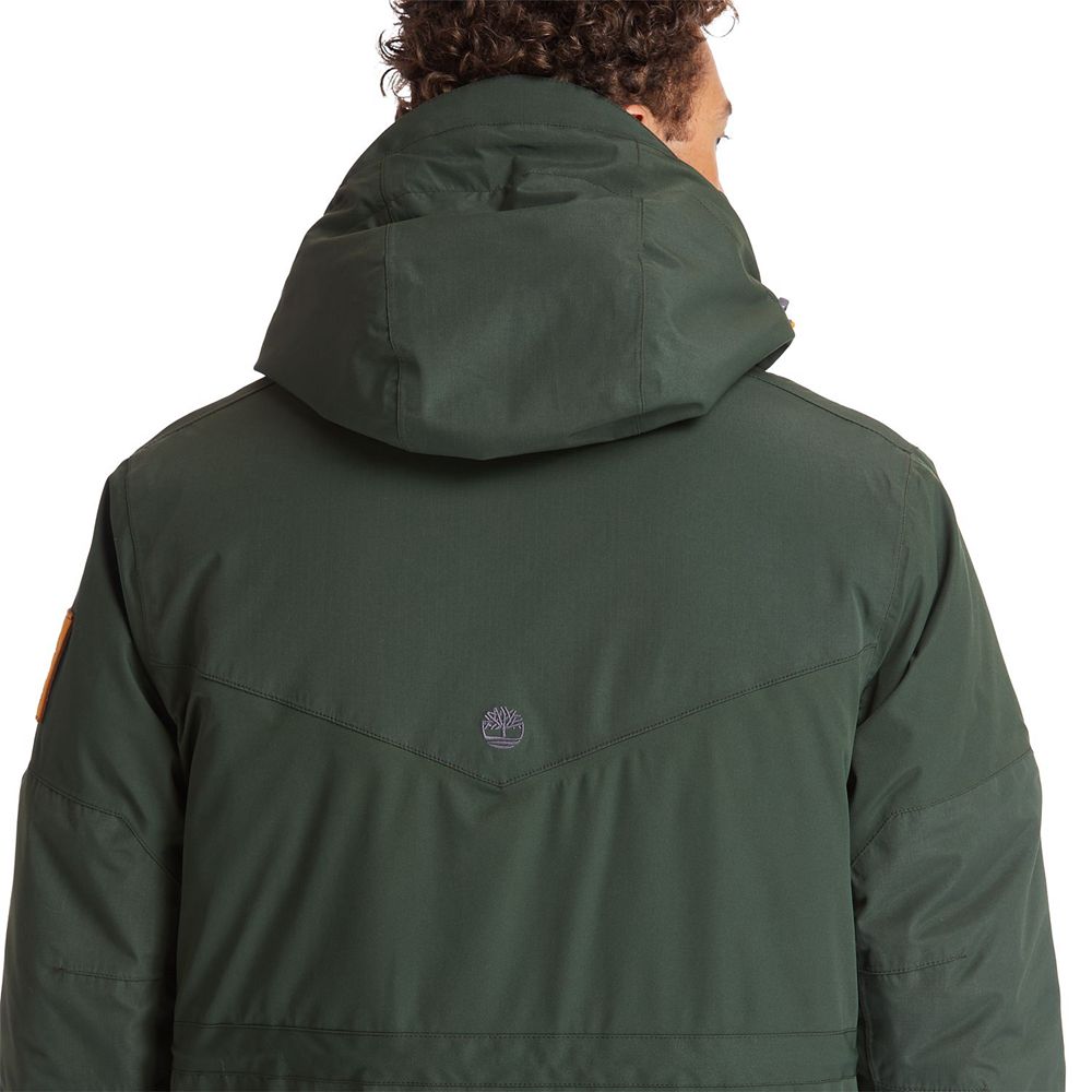 Timberland Mens Jackets Outdoor Heritage Ecoriginal Parka with DryVent™ Technology - Dark Green - In